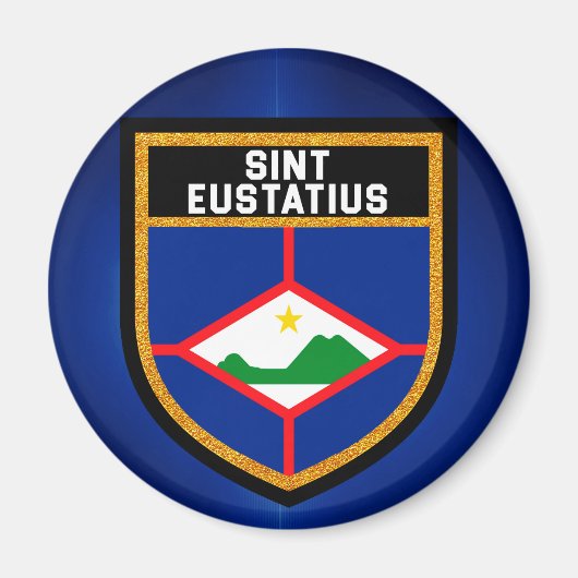 Sint Eustatius Flag Magneet (Voorkant)