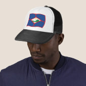 Sint Eustatius Vlag Hoed Trucker Pet (In situ)