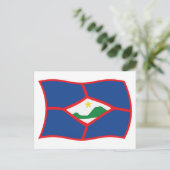 Sint Eustatius Vlag Postkaart (Staand voorkant)