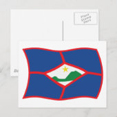 Sint Eustatius Vlag Postkaart (Voorkant / Achterkant)