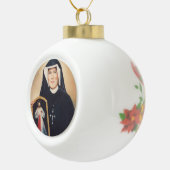 Sint-Faustina kerstversiering Keramische Bal Ornament (Rechts)