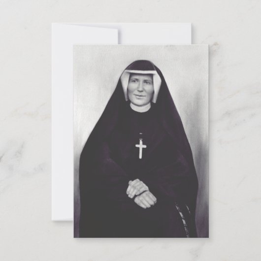 Sint Faustina Kowalska Bedankkaart (Voorkant)