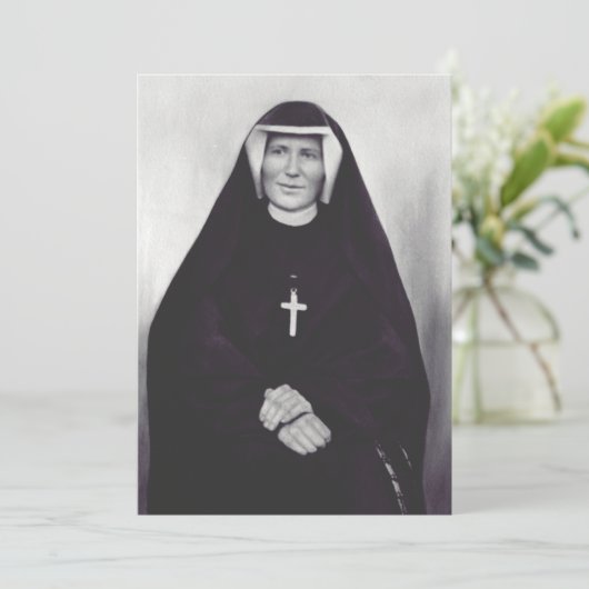 Sint Faustina Kowalska Kaart (Staand voorkant)