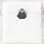 Sint Faustina Kowalska Ronde Sticker (Tas)