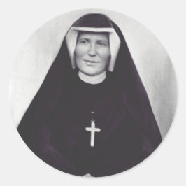 Sint Faustina Kowalska Ronde Sticker