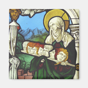 Sint Felicitas en de hoofden van haar zeven zonen Magneet