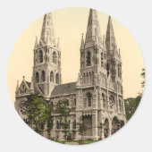 Sint Finbar's kathedraal, County Cork Ronde Sticker (Voorkant)
