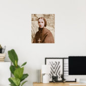 Sint Frances Cabrini Katholieke Sint Poster (Thuiskantoor)