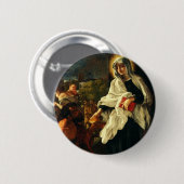 Sint Frances van Rome Ronde Button 5,7 Cm (Voorkant /achterkant)