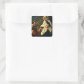 Sint Frances van Rome Vierkante Sticker (Tas)