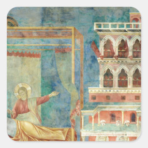 Sint-Francis Dreams van een paleis vol wapens Vierkante Sticker