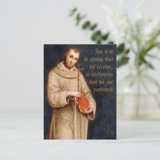 Sint Francis' gebed CC0731 Raphael Briefkaart (Staand voorkant)