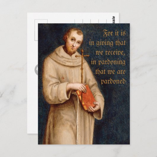 Sint Francis' gebed CC0731 Raphael Briefkaart (Voorkant / Achterkant)