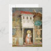 Sint-Francis Praying in de kerk van San Briefkaart (Voorkant / Achterkant)