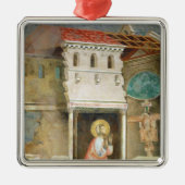 Sint-Francis Praying in de kerk van San Metalen Ornament (Voorkant)