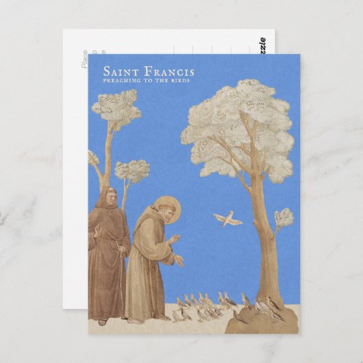 Sint Francis predikt de vogels CC1164 Briefkaart (Voorkant / Achterkant)