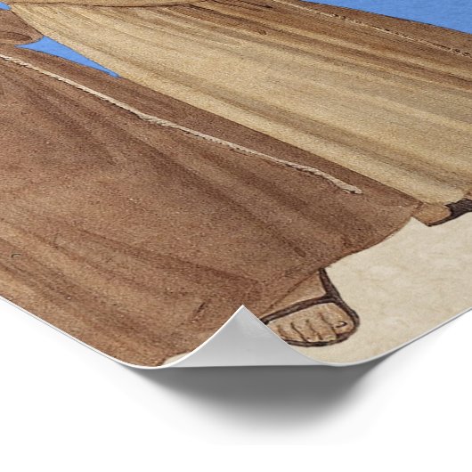 Sint Francis predikt de vogels CC1167 Poster (Hoek)