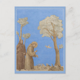 Sint-Francis predikt het Briefkaart van de vogelst