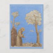 Sint-Francis predikt het Briefkaart van de vogelst (Voorkant)