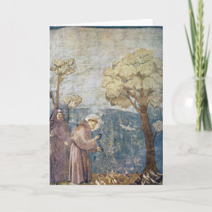 Sint-Francis Sermon bij de VogelAssisi Basilica Feestdagen Kaart