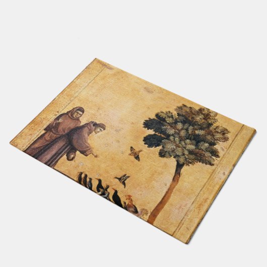 Sint-Francis van Assisi die de vogels predikt Deurmat (Schuin)