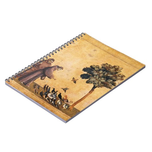 Sint-Francis van Assisi die de vogels predikt Notitieboek (Linkerzijde)