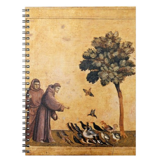 Sint-Francis van Assisi die de vogels predikt Notitieboek (Voorkant)
