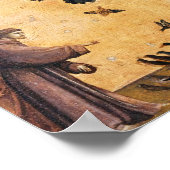 Sint-Francis van Assisi die de vogels predikt Poster (Hoek)