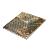 Sint-Francis van Assisi en de regenboogbrug Tegeltje (Zijkant)