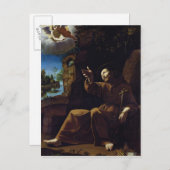 Sint-Francis van Assisi Geconsoldeerd door een eng Briefkaart (Voorkant / Achterkant)
