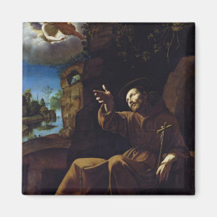 Sint-Francis van Assisi Geconsoldeerd door een eng Magneet
