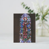 Sint-Francis van Assisi gekleurd glas Briefkaart (Staand voorkant)