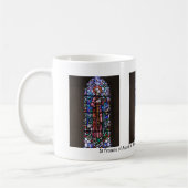 Sint-Francis van Assisi gekleurd glas Koffiemok (Links)
