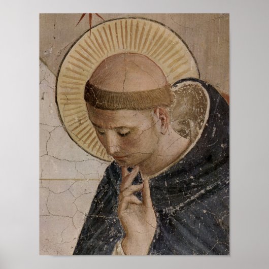 Sint-Francis van Assisi in contemplatie Poster (Voorkant)