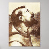 Sint-Francis van Assisi in detail in Raphael schil Poster (Voorkant)