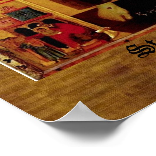 Sint-Francis van Assisi Medieval Iconography Poster (Hoek)