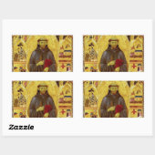 Sint-Francis van Assisi Medieval Iconography Rechthoekige Sticker (Vel)