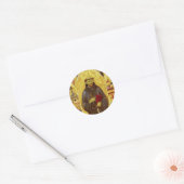 Sint-Francis van Assisi Medieval Iconography Ronde Sticker (Envelop)