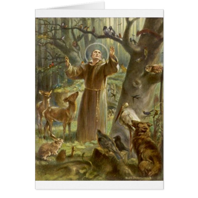 Sint-Francis van Assisi Preaching voor de Dieren (Voorkant)