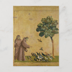 Sint-Francis van Assisi predikt de vogels Briefkaart