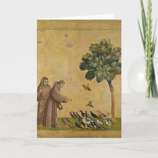 Sint-Francis van Assisi predikt de vogels Kaart (Voorkant)