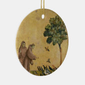 Sint-Francis van Assisi predikt de vogels Keramisch Ornament (Rechts)