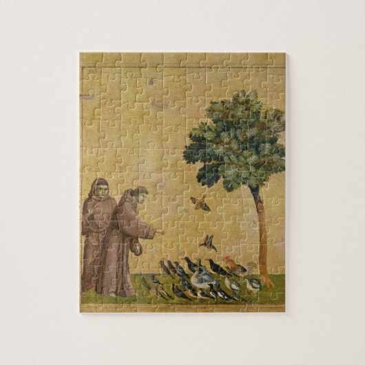 Sint-Francis van Assisi predikt de vogels Legpuzzel (Verticaal)