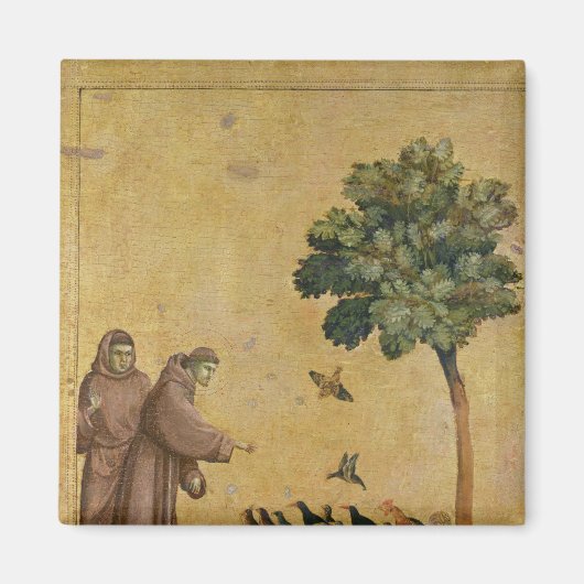 Sint-Francis van Assisi predikt de vogels Magneet (Voorkant)