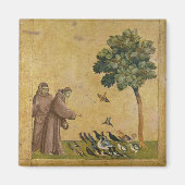 Sint-Francis van Assisi predikt de vogels Magneet (Voorkant)