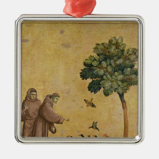 Sint-Francis van Assisi predikt de vogels Metalen Ornament (Voorkant)