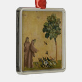 Sint-Francis van Assisi predikt de vogels Metalen Ornament (Rechts)