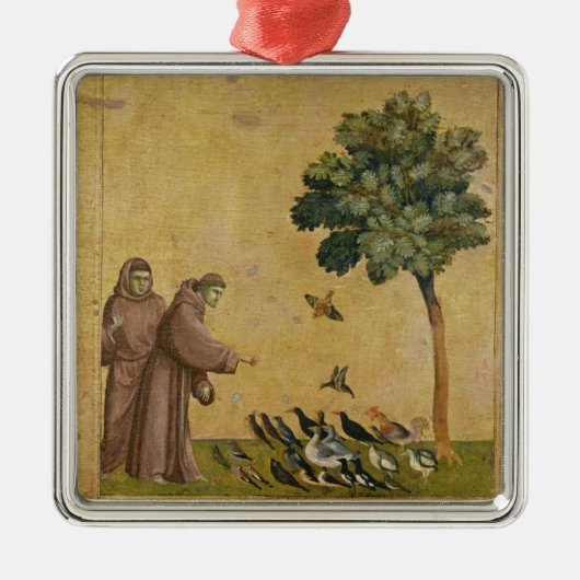 Sint-Francis van Assisi predikt de vogels Metalen Ornament (Voorkant)