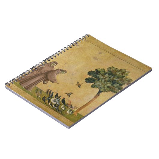 Sint-Francis van Assisi predikt de vogels Notitieboek (Linkerzijde)