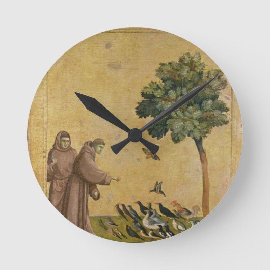 Sint-Francis van Assisi predikt de vogels Ronde Klok (Voorkant)